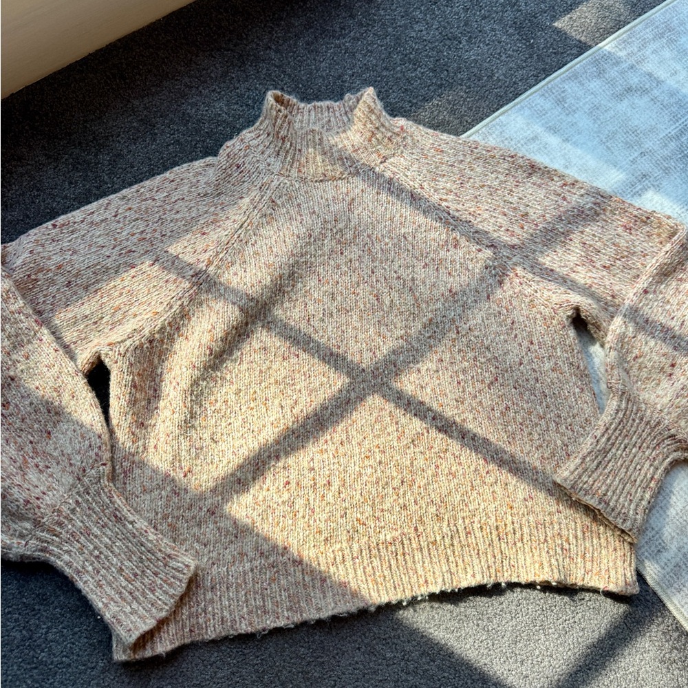 Women's Speckled Cream Sweater